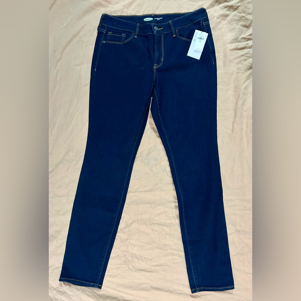 3/$20 NWT Old Navy pop icon mid-rise dark denim (w stretch) petite 9 women